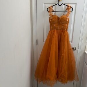 Burnt Orange Tulle Fairy Dress